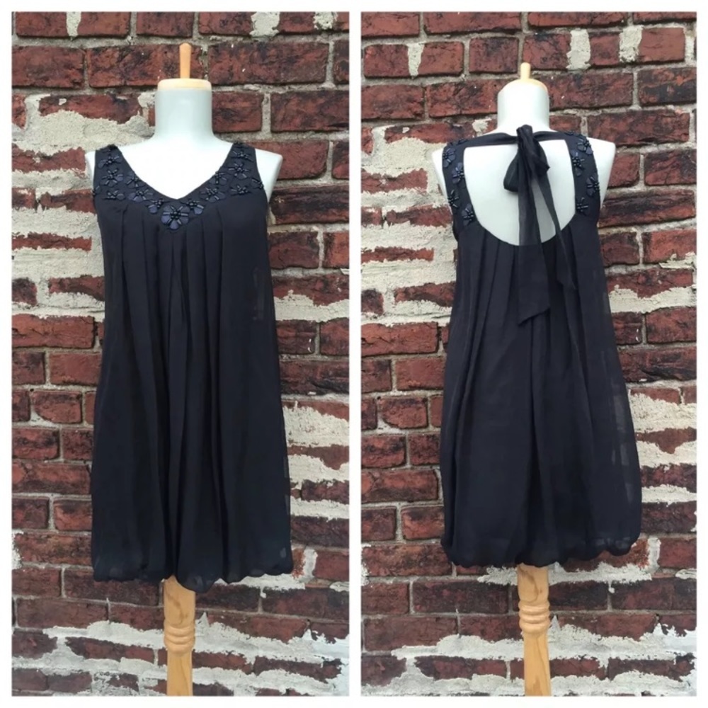 Rebecca Taylor 2 Beaded Silk‎ Chiffon Bubble Dress